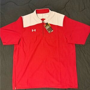 Under Armour Storm Cage Jacket   1287619 Size Medium  Red and Gray